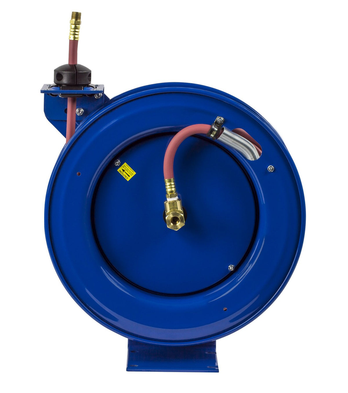 Coxreels P-LP-110 Low Pressure Spring Rewind Hose Reel: 1/4" I.D., 10' Hose Capacity, with Hose, 300 PSI