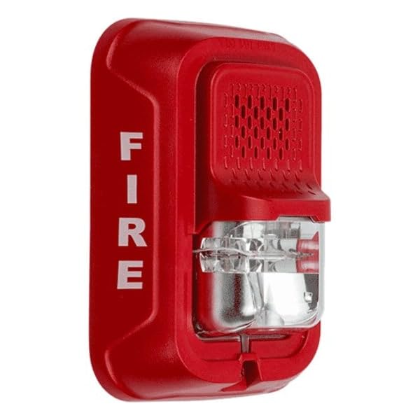 System Sensor Horn Strobe, Marked Fire, Wall or Ceiling