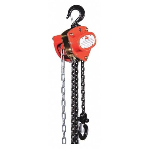 Manual Chain Hoist, 1000 lb., Lift 15 ft.