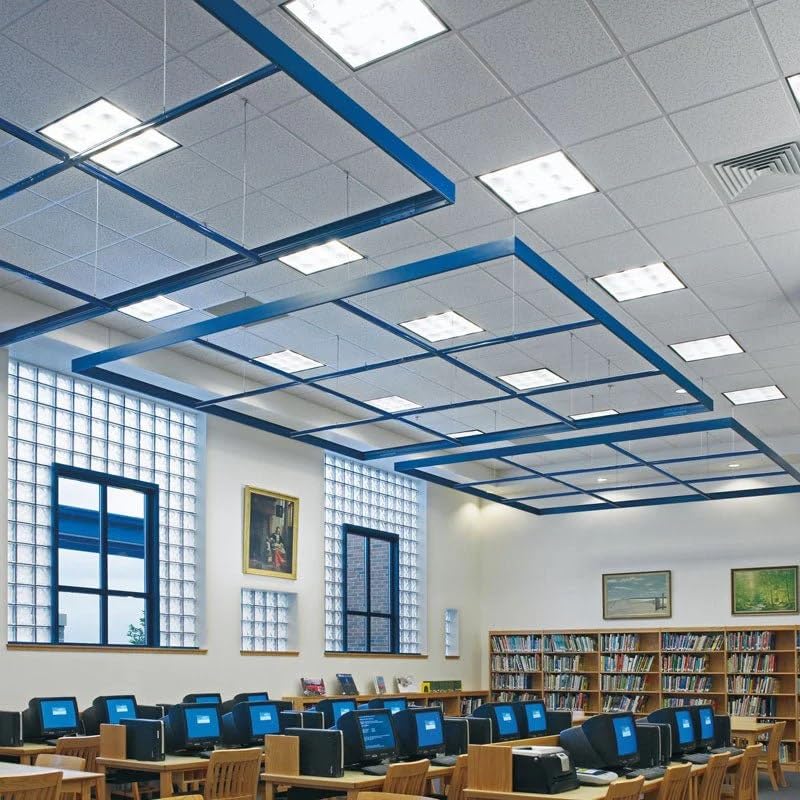Armstrong Cortega 704 2x2 Acoustic Ceiling Tiles, White, 16 pcs