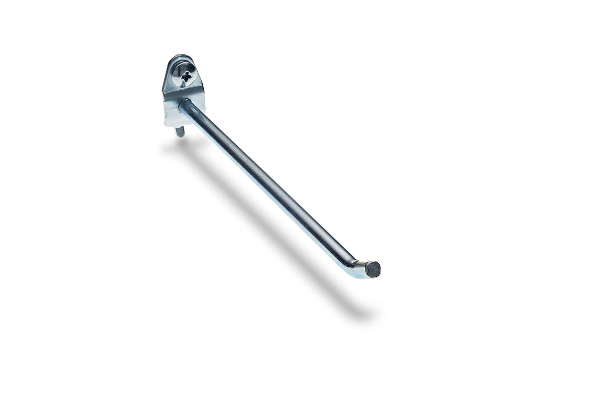 Triton Products Steel Pegboard Hooks - Heavy Duty Single Rod 10-Pack Durahook, Fits 1/8 Inch and 1/4 Inch Duraboards and Pegboards