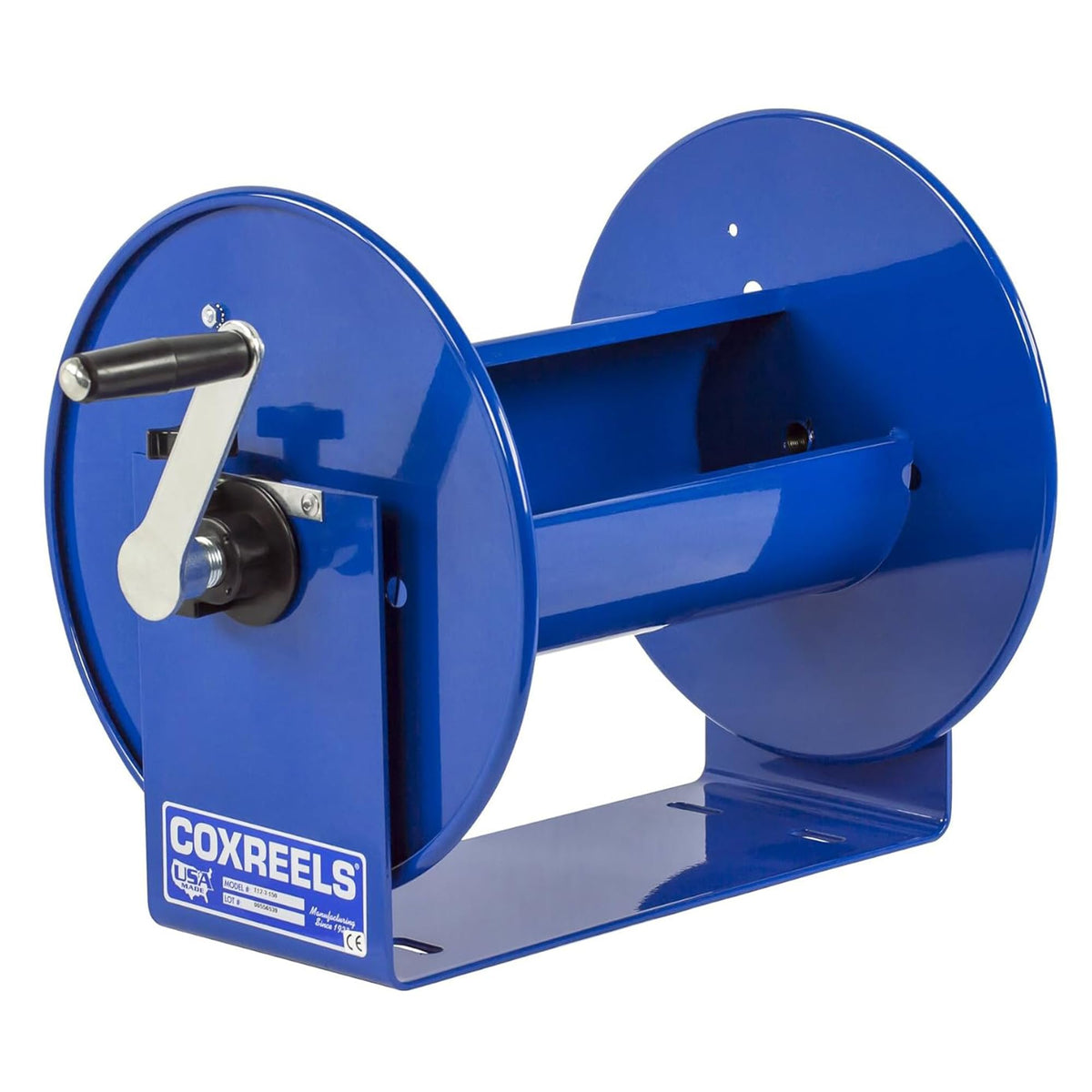Coxreels 112-3-50 Compact Hand Crank Hose Reel, 300 PSI, Reel Only
