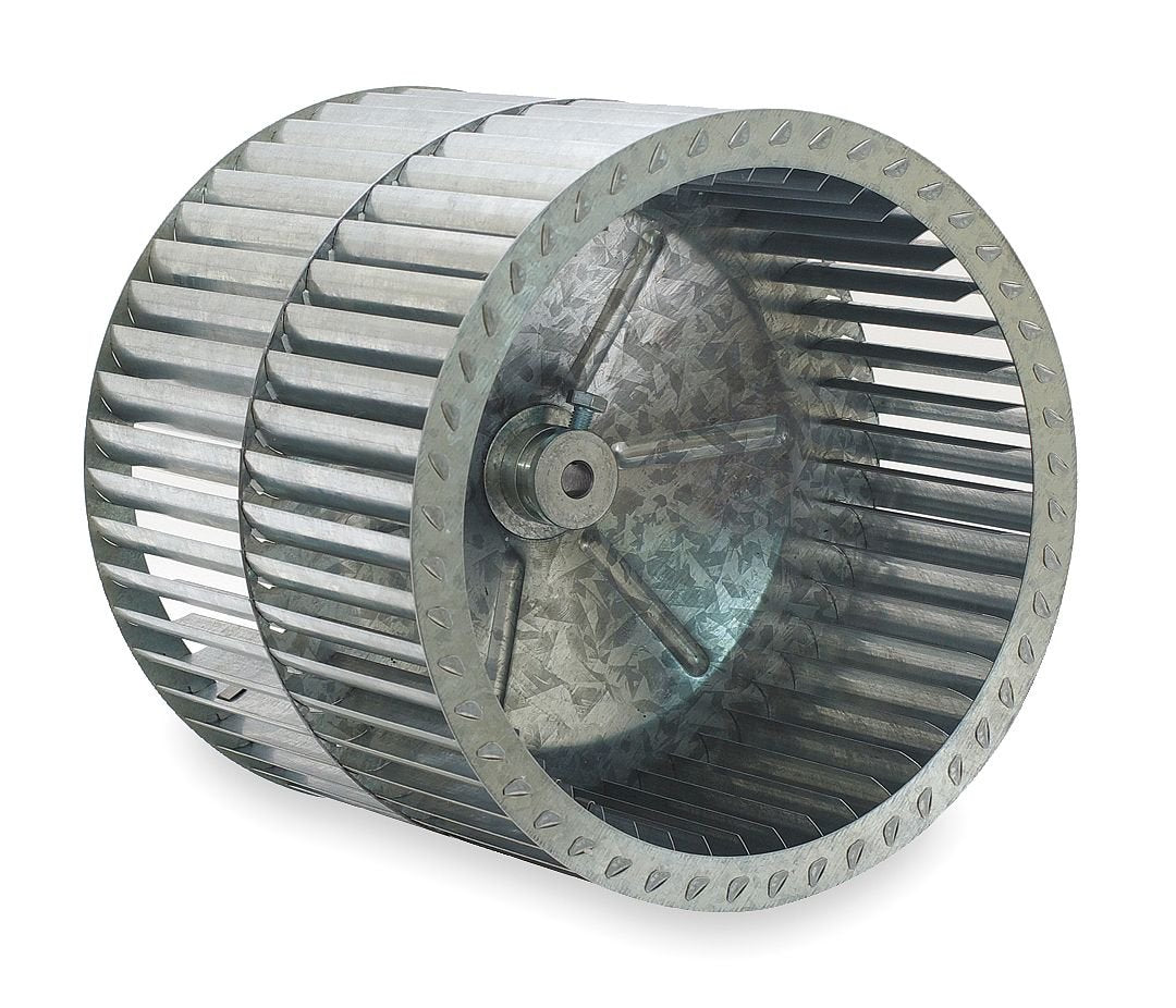 Dayton 2UTT9 Blower Wheel, Dia 9 7/16 In, Bore 1/2 In
