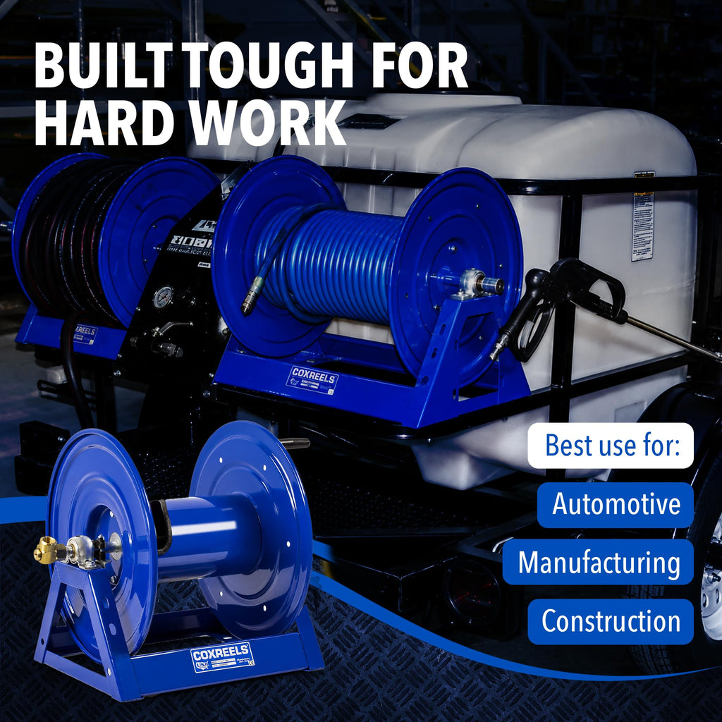 Coxreels 1125-4-100 Hose Reel, Hand Crank