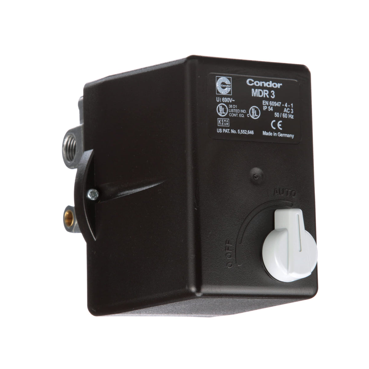 Condor Pressure Switch, 3PST, 140/175 PSI, Standard