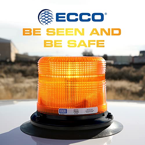 ECCO 7945A LED Beacon, 6.5" Amber Warning Light, 12-48V, 3 Bolt Mount