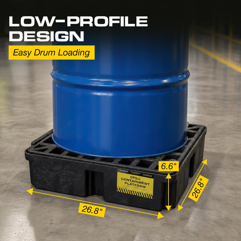 Eagle Modular Spill Containment Platform with Forklift Pockets, Secondary Containment, Made in USA