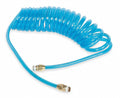 Speedaire 6 ft. Polyurethane Coiled Air Hose, Blue - 1VEJ7