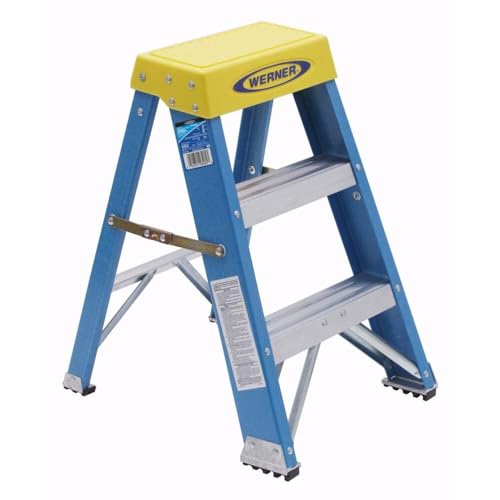 Werner 250-Pound Duty Rating Type I Fiberglass Stepladder