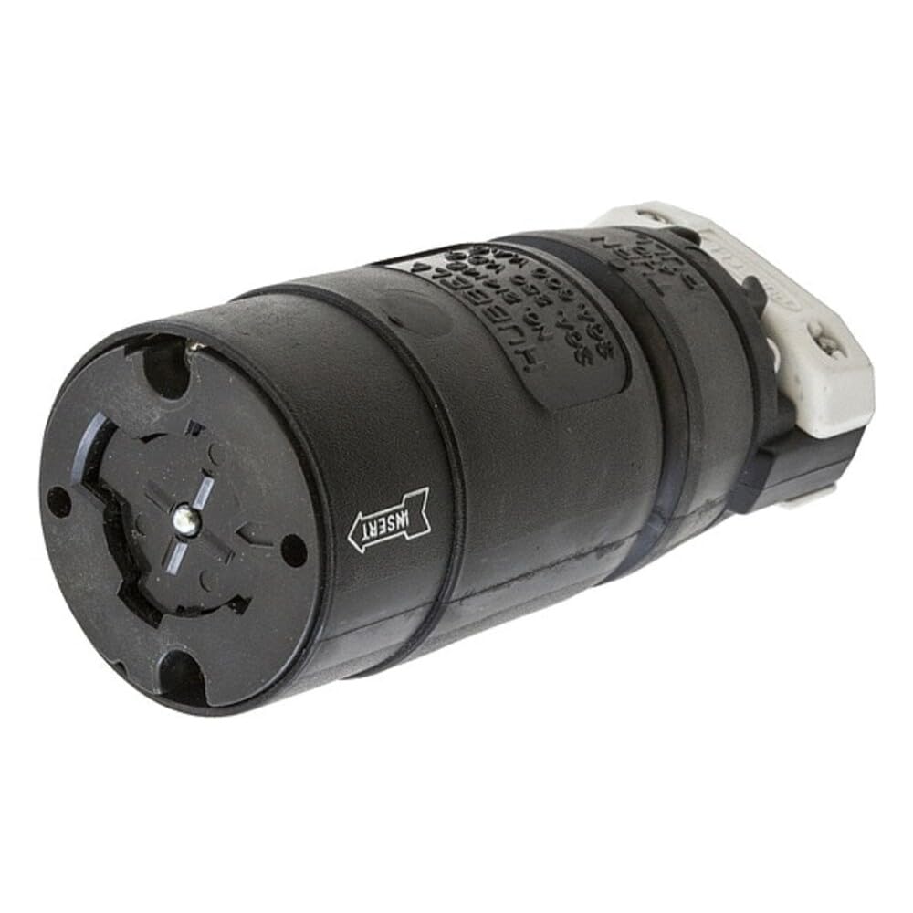 Hubbell HBL21414B Hubbellock Connector, 3 Pole 4 Wire, 30 amp, 600V