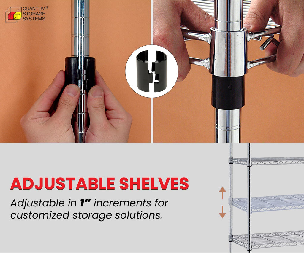 Quantum Storage Systems Wire Adjustable Shelves