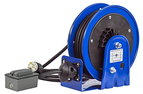 Coxreels Compact efficient Heavy Duty Power Cord Reel with a Single Industrial Receptacle