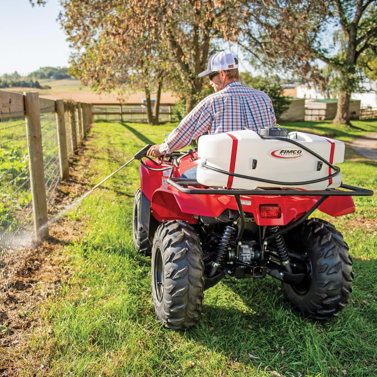 FIMCO 25 Gallon Deluxe 12v ATV Spot Sprayer w/Manifold, Pistol Grip Wand
