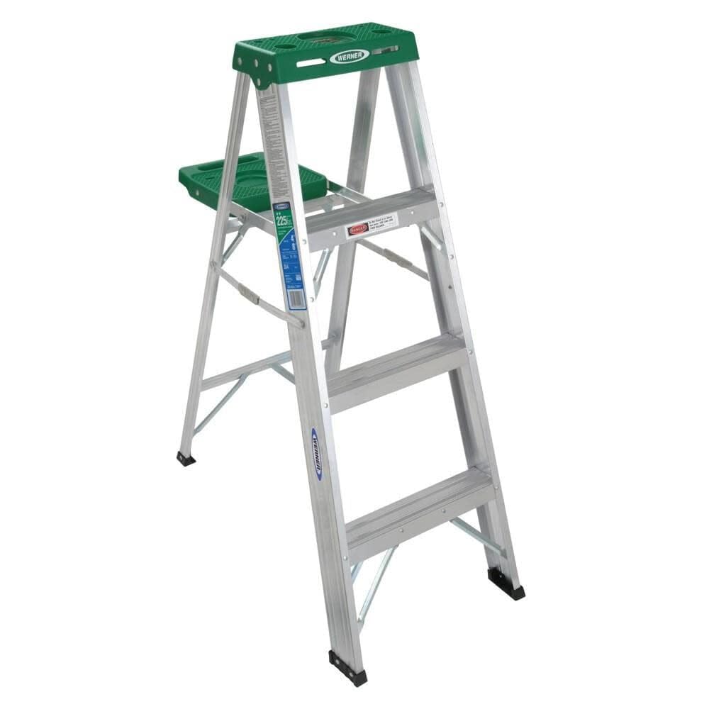 Werner 225-Pound Duty Rating Aluminum Stepladder