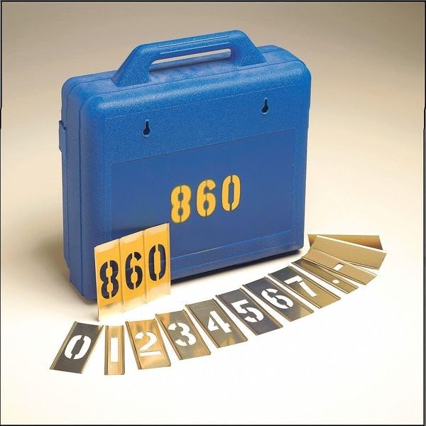 C.H. Hanson 10013 Brass Number Stencil Set