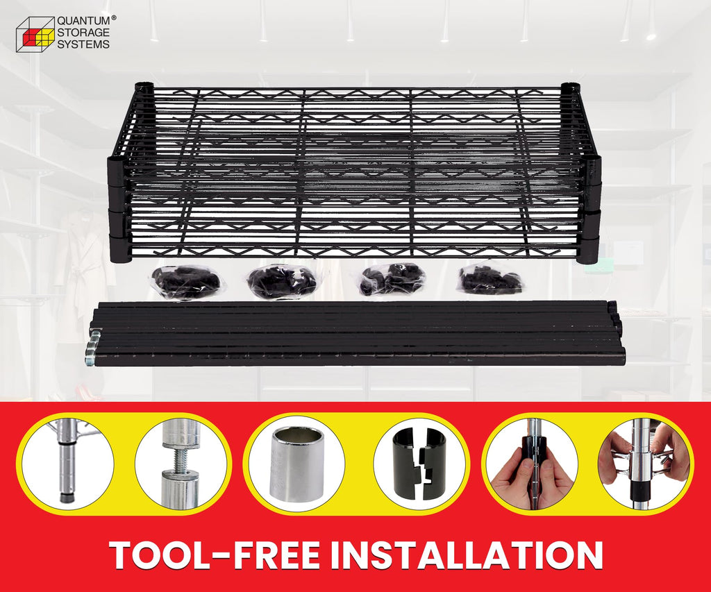 Quantum Storage Systems Wire Adjustable Shelves