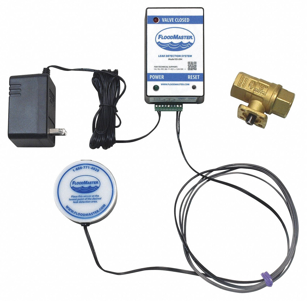 Floodmaster Water Heater Leak Detection System, 3/4In, RS-094-3/4