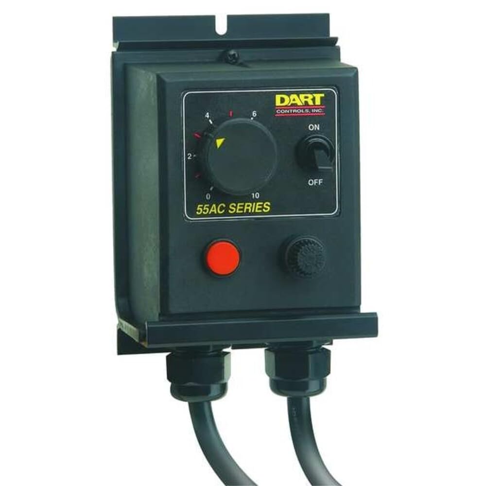 DART CONTROLS 55AC10E 0-120 VAC, 10 AMP MAX, AC Voltage Supply, Enclosed Variable, Full Wave, Possible Replacement for Grainger 4X797