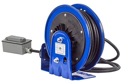 Coxreels Compact efficient Heavy Duty Power Cord Reel with a Single Industrial Receptacle