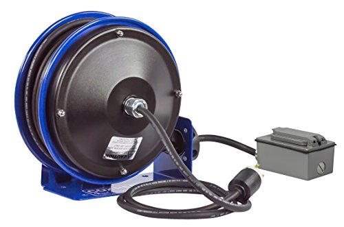 Coxreels Compact efficient Heavy Duty Power Cord Reel with a Single Industrial Receptacle
