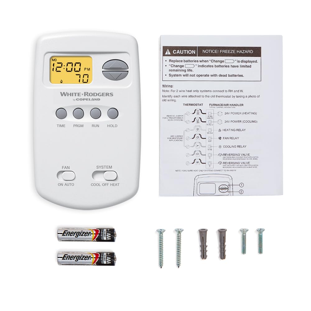White-Rodgers 70 Series Classic, Non-Programmable, Thermostat, 1E78-140
