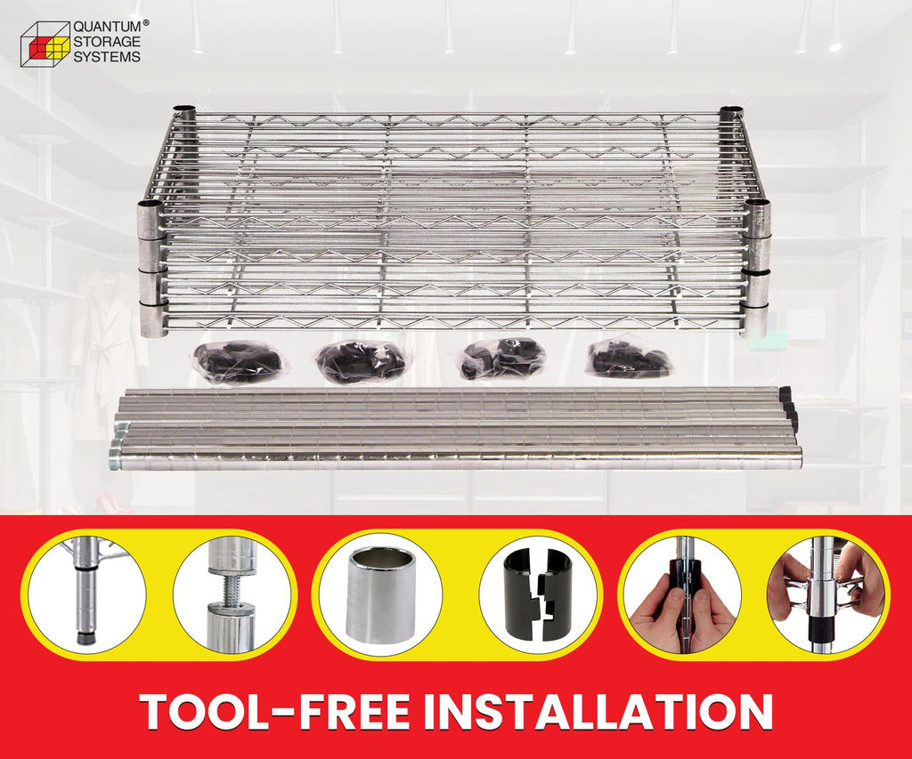 Quantum Storage Systems Wire Adjustable Shelves