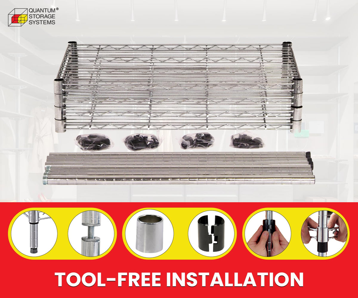 Quantum Storage Systems Wire Adjustable Shelves