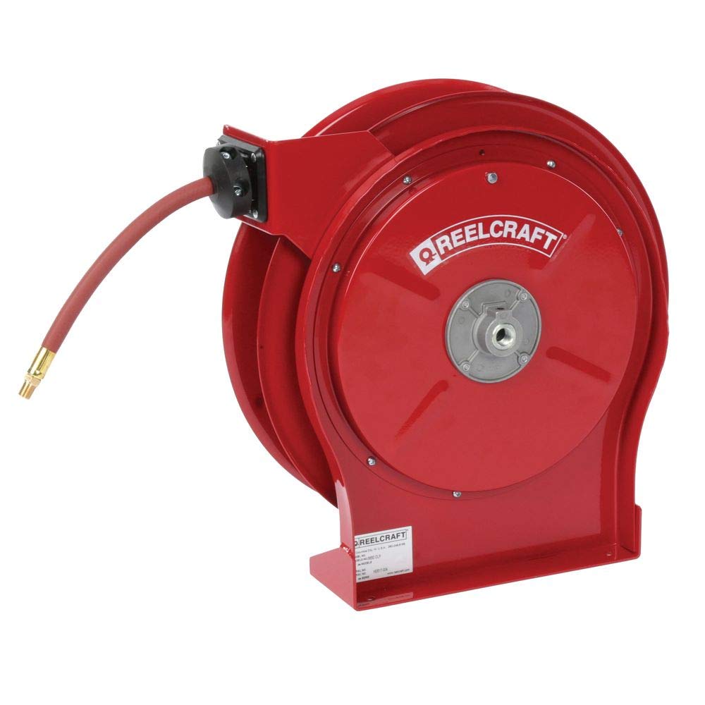 Reelcraft Air/Water Hose Reel, 3/8" x 50 ft, 300 psi, 1/4" NPT(M)