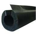 Pipe Insulation Tube W/ Slit. Adhesive & Flap, 1-1/2 in x 6 ft L, 3/4 in Thick, Buna-N Rubber/PVC