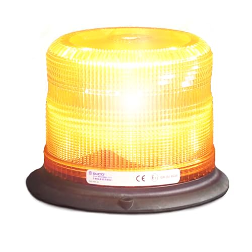 ECCO 7945A LED Beacon, 6.5" Amber Warning Light, 12-48V, 3 Bolt Mount