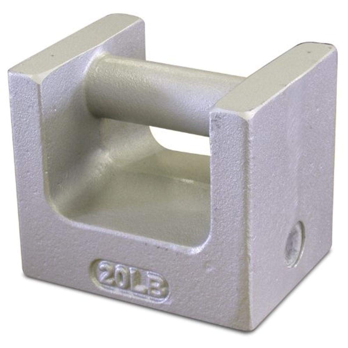 Rice Lake Cast Iron Painted Grip Handle Calibration Weight, NIST Class F, Metric and U.S. Customary