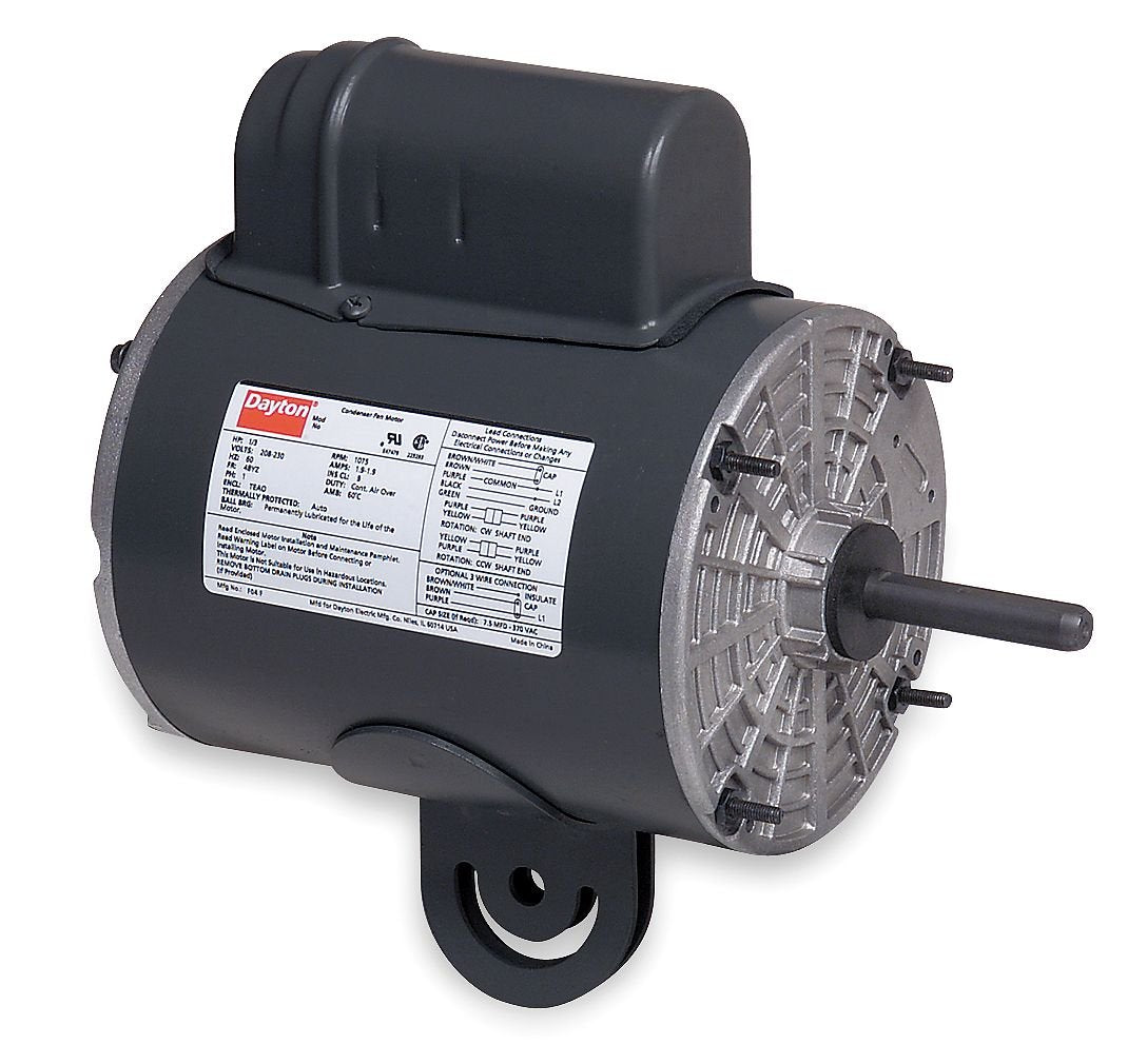 Dayton 3M504 Motor, 1/4 HP, Yoke