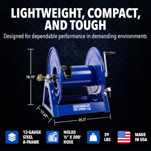 Coxreels 1125-4-100 Hose Reel, Hand Crank