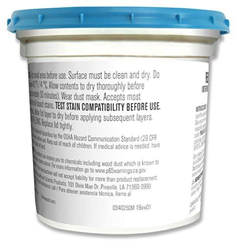 FamoWood 40002126 Latex Wood Filler Natural, Gallon, Net Wt 13.0 lbs