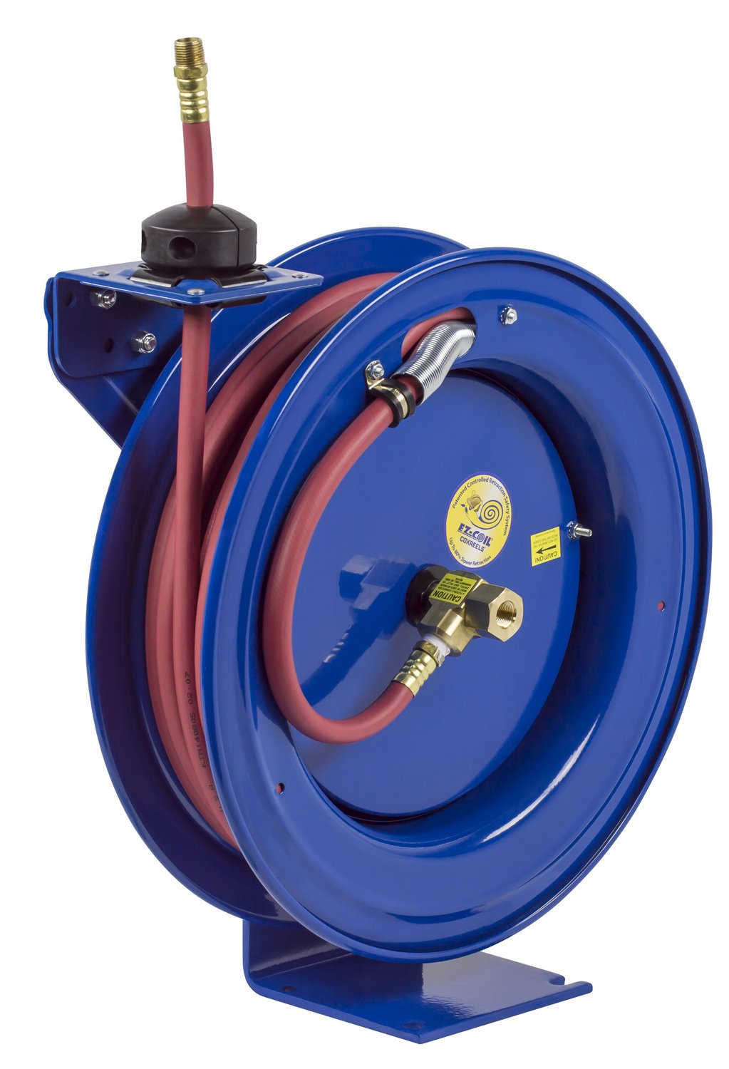 EZ-Coil Performance Safety Hose Reel, 300 psi, Hose Included, 1/4" Hose ID, 25' Length
