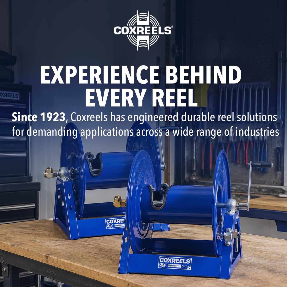 Coxreels 1125-4-100 Hose Reel, Hand Crank