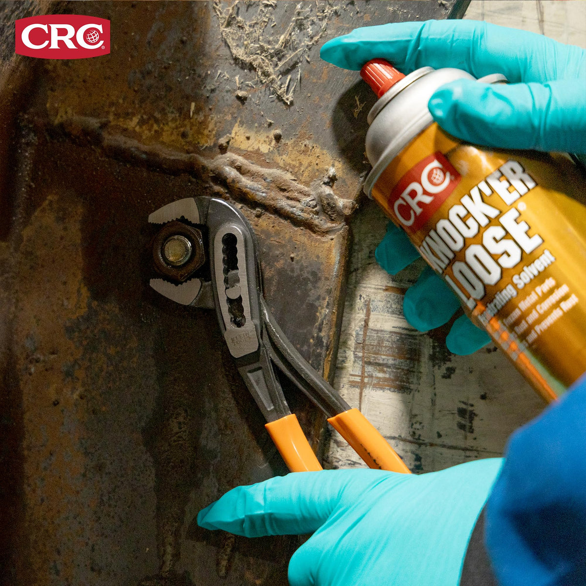 CRC Knock'er Loose Penetrating Solvent - Rusted Bolt Remover 13 oz, 12-Pack