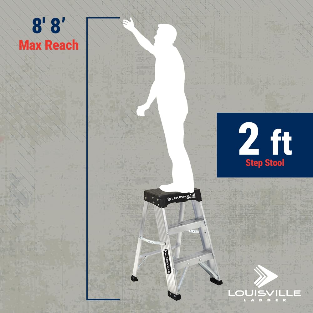 Louisville Ladder Stepladder, 300 lb Duty Rating