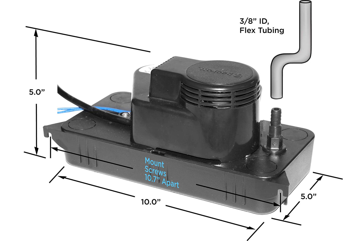 Beckett Low Profile Condensate Pump with Safety Switch