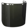 Jackson Safety Face Shield Window for Jackson Safety Headgear, 8" x 15.5" x 0.06", Polycarbonate, Unbound, Shade 5 Tint (Case of 12), 29080