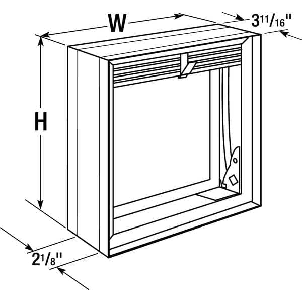 Dayton 2TGE2 Square Fire Damper, 16" W x 16" H