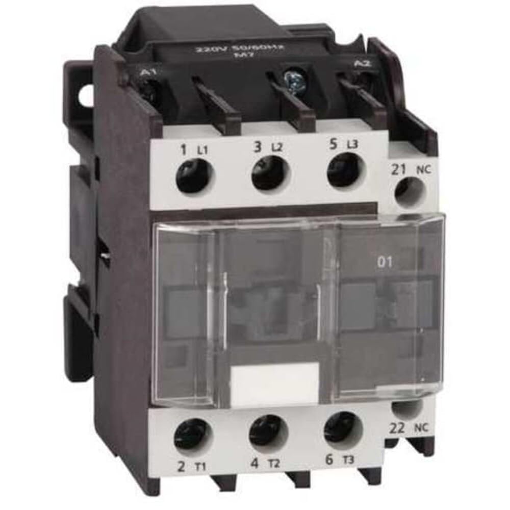 IEC Magnetic Contactor, 120VAC, 22A, 1NO, 3 Pole
