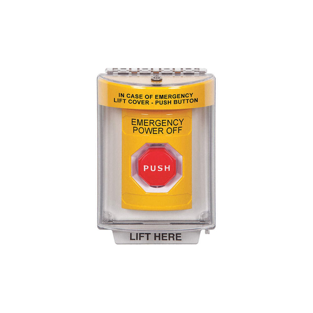 Safety Technology International Emergency Power Off Push Button,2-7/8" D