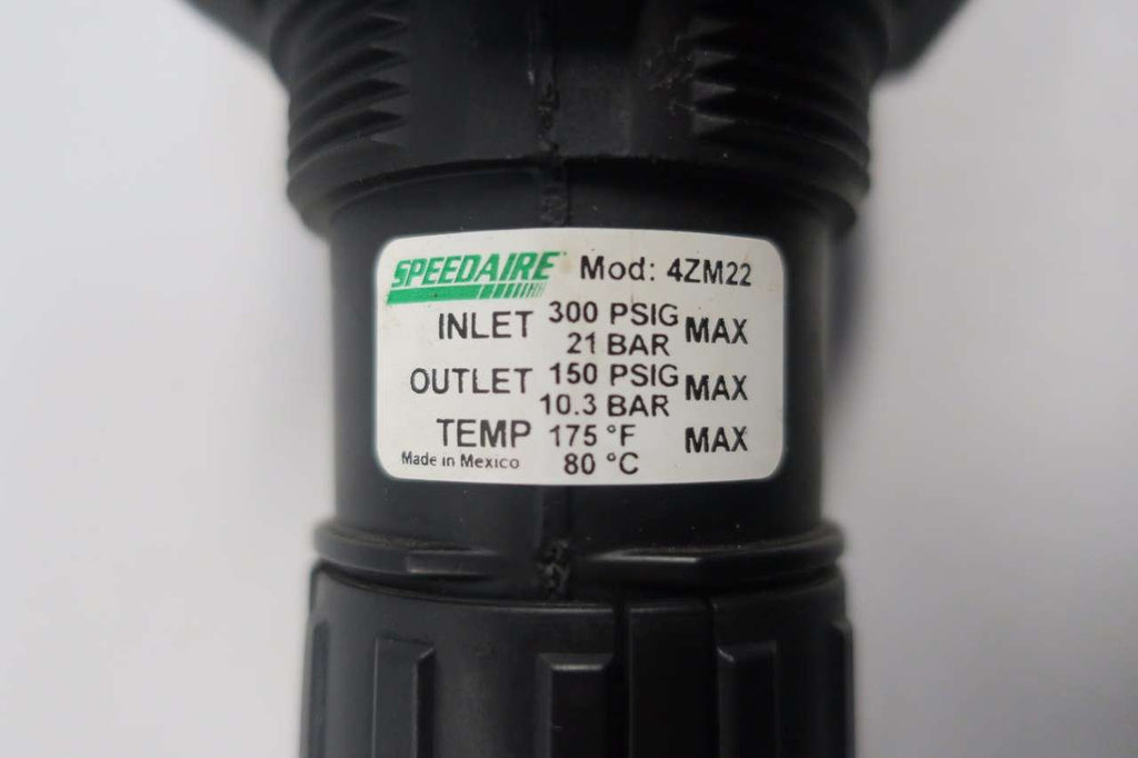 Speedaire 4ZM22 Pneumatic Regulator, 300 PSI, 1/2" NPT