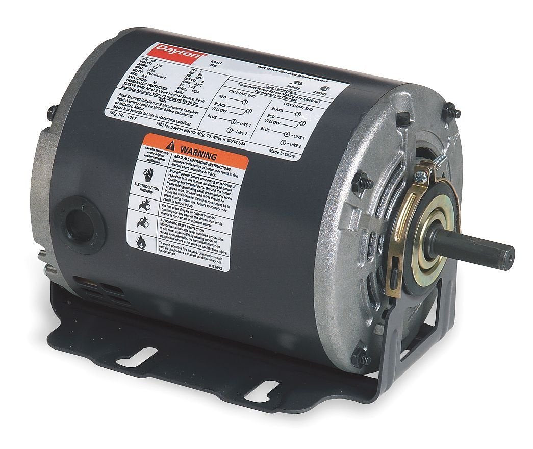Dayton 6K589 Motor, 1/2 HP, 60Hz, Belt Drive