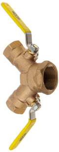 Dixon Brass Vented Dual Y Valve, NPT Female Inlet x NPT Female Outlet