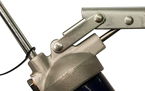 Lincoln 1147 Lever-Action Manual Grease Gun with 18-inch Whip Hose and Coupler, Heavy-Duty Follower Springs, Premium Dual Lip Follower, Jam Proof Toggle, Cast Pump Head, Precision-machined Plunger