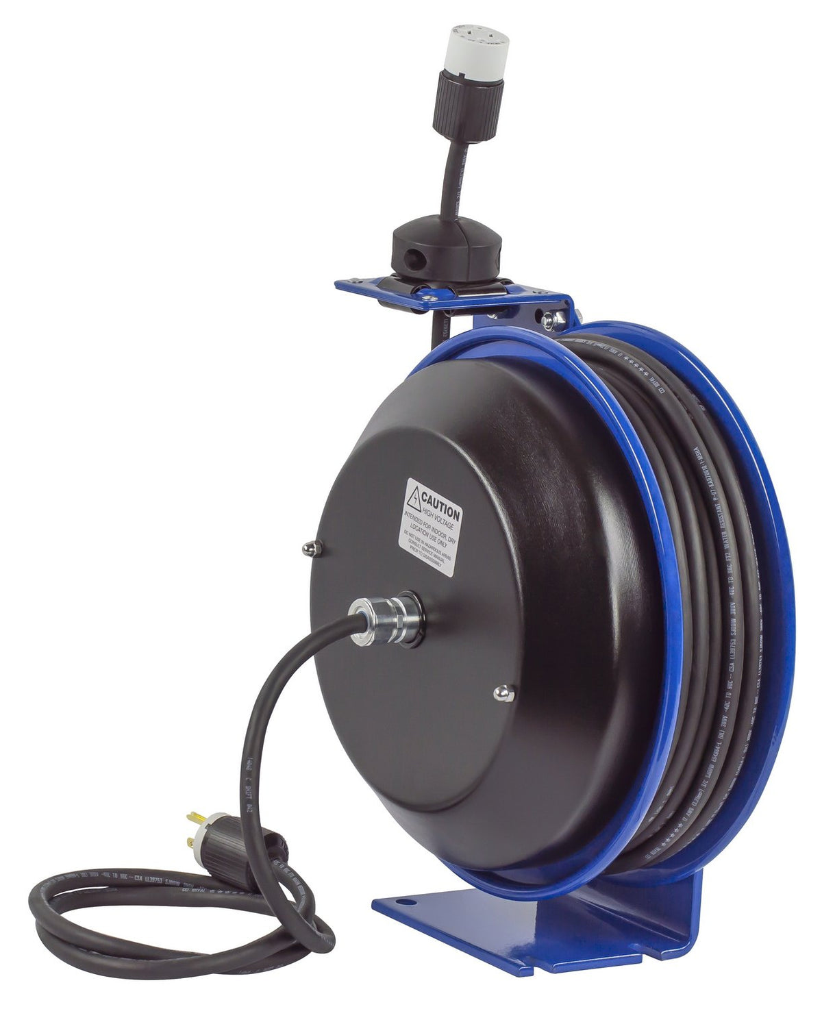 Coxreels PC13-5012-A Heavy Duty Power Cord Reel, 50 ft, Single Receptacle