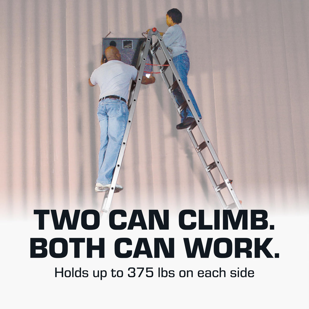 Little Giant Ladders 10109 SkyScraper 300-Pound Duty Rating Adjustable Stepladder, 15-Foot