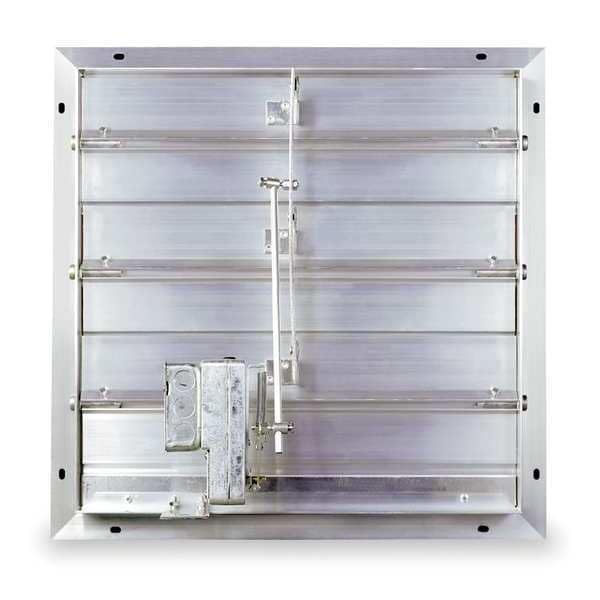 Dayton 3C315 Motorized Damper for 24" Fan, 100-240V